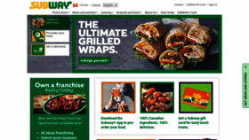 What Subway.ca website looked like in 2019 (4 years ago)
