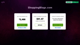 What Shoppingblogs.com website looked like in 2019 (4 years ago)