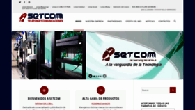 What Setcom.com.ec website looked like in 2019 (4 years ago)