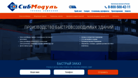 What Sibmodul.ru website looked like in 2019 (4 years ago)