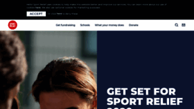 What Sportrelief.com website looked like in 2019 (4 years ago)