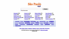 What Saopauloaqui.com.br website looked like in 2019 (6 years ago)