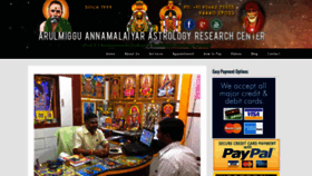 What Sriannamalaiastrology.com website looked like in 2019 (4 years ago)