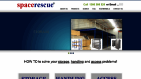 What Spacerescue.com.au website looked like in 2019 (4 years ago)