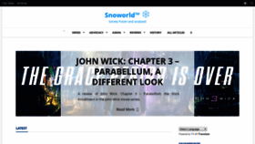 What Snoworld.one website looked like in 2019 (4 years ago)