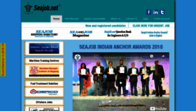What Seajob.net website looked like in 2019 (4 years ago)