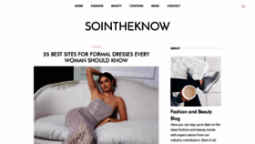 What Sointheknow.com website looked like in 2019 (4 years ago)