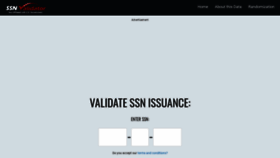 What Ssnvalidator.com website looked like in 2019 (4 years ago)