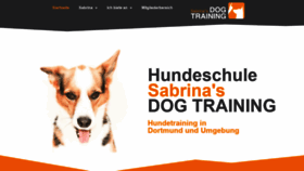 What Sabrinasdogtraining.de website looked like in 2019 (4 years ago)