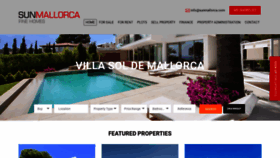 What Sunmallorca.com website looked like in 2019 (4 years ago)
