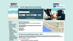 What Say-autovermietung.de website looked like in 2019 (4 years ago)