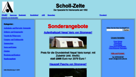 What Scholl-zelte.de website looked like in 2019 (4 years ago)