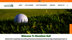 What Showtimegolf.com website looked like in 2019 (4 years ago)
