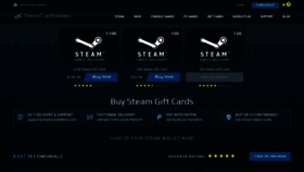 What Steamcarddelivery.com website looked like in 2019 (4 years ago)