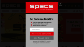 What Specseyewear.com website looked like in 2019 (5 years ago)