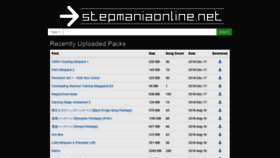 What Stepmania-online.com website looked like in 2019 (4 years ago)