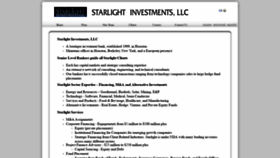 What Starlightinvestments.com website looked like in 2019 (4 years ago)