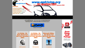What Sgdriving.org website looked like in 2019 (4 years ago)