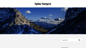 What Spine-surgery.com website looked like in 2019 (4 years ago)