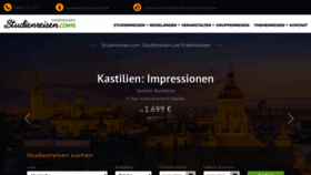 What Studienreisen.com website looked like in 2019 (4 years ago)