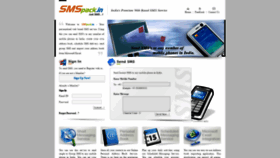 What Smspack.in website looked like in 2019 (4 years ago)