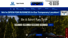 What Sporthonda.com website looked like in 2019 (4 years ago)