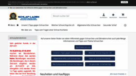 What Schlaf-laden.de website looked like in 2019 (4 years ago)