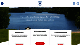 What Svenskalivraddningssallskapet.se website looked like in 2019 (4 years ago)
