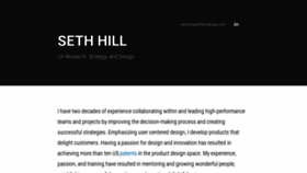 What Sethhilldesign.com website looked like in 2019 (4 years ago)