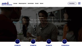What Sodexo.de website looked like in 2019 (4 years ago)