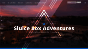 What Sluiceboxadventures.com website looked like in 2019 (4 years ago)