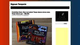 What Signum-temporis.pl website looked like in 2019 (4 years ago)