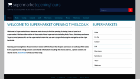 What Supermarkethours.co.uk website looked like in 2019 (4 years ago)
