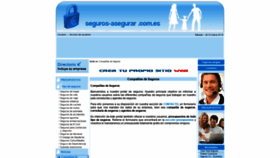 What Seguros-asegurar.com.es website looked like in 2019 (4 years ago)