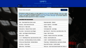 What Simp3.me website looked like in 2019 (4 years ago)