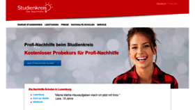 What Studienkreis.lu website looked like in 2019 (4 years ago)