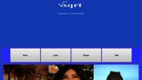 What Sqrt.in website looked like in 2019 (4 years ago)