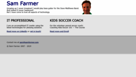 What Samfarmer.com website looked like in 2019 (4 years ago)