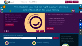 What Sendirect.org.uk website looked like in 2019 (4 years ago)