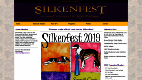 What Silkenfest.com website looked like in 2019 (4 years ago)