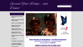 What Spreadyourwingsanddance.com website looked like in 2019 (4 years ago)