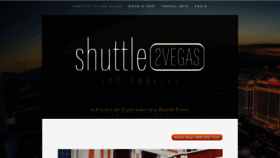 What Shuttle2vegas.com website looked like in 2019 (4 years ago)