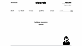 What Staarch.com website looked like in 2019 (4 years ago)