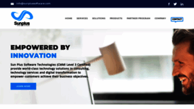 What Sunplussoftware.com website looked like in 2019 (5 years ago)