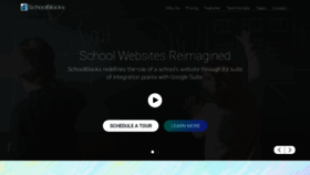 What Schoolblocks.com website looked like in 2019 (4 years ago)