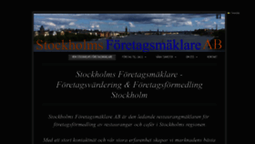 What Stockholmsforetagsmaklare.se website looked like in 2019 (4 years ago)