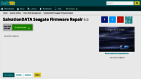 What Salvationdata-seagate-firmware-repair.soft112.com website looked like in 2019 (4 years ago)