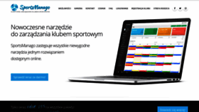 What Sportsmanago.pl website looked like in 2019 (4 years ago)