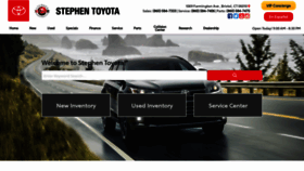 What Stephentoyota.com website looked like in 2019 (4 years ago)