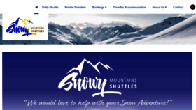 What Snowymountainsshuttles.com.au website looked like in 2019 (4 years ago)